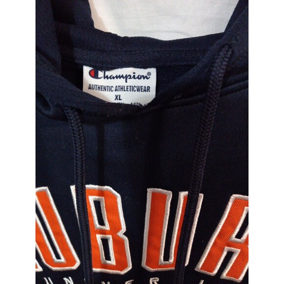 Champion Auburn University Tigers Navy Blue Hoodie Sweatshirt - Adult Size 2XLT - Picture 4 of 7